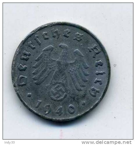 - ALLEMAGNE . 10 REICHSPF. 1940 . - 10 Reichspfennig