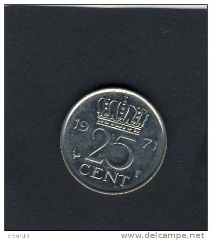 MONNAIE - PAYS-BAS - 25 Cent 1971 - 1948-1980 : Juliana