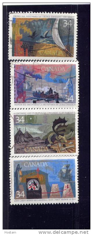 CANADA, 1986, USED # 1104-7, EXPLORATION CANADA  #1, USED    WYSIWYG 1 - Oblitérés