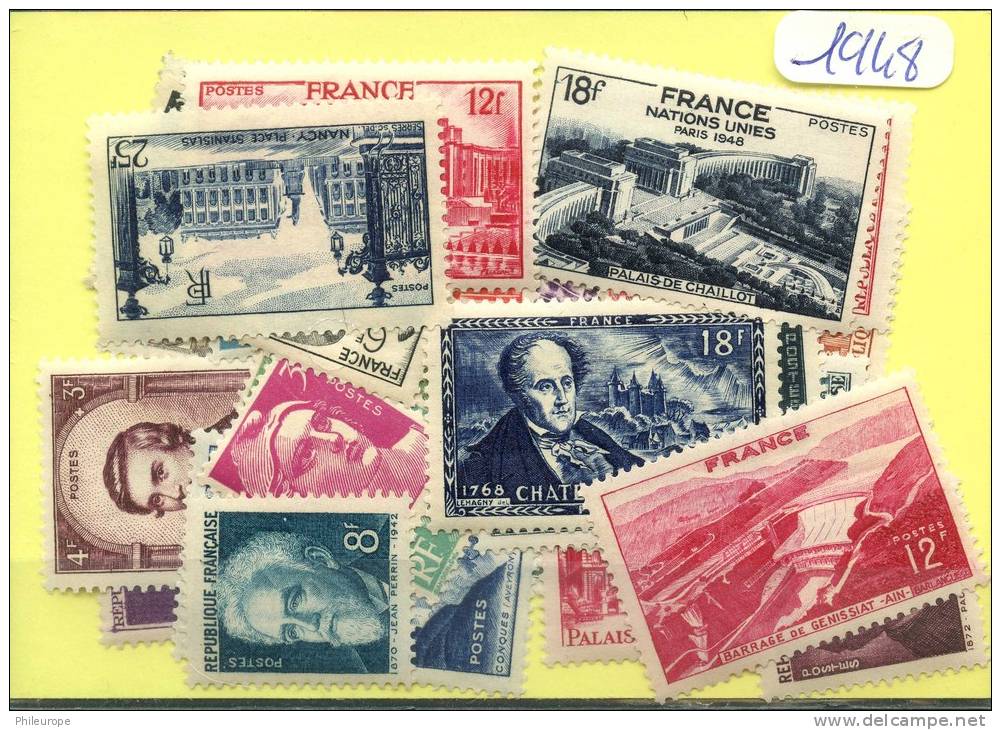 France  Années Completes Neuves ** Luxe 1948 (30Timbres) - 1940-1949