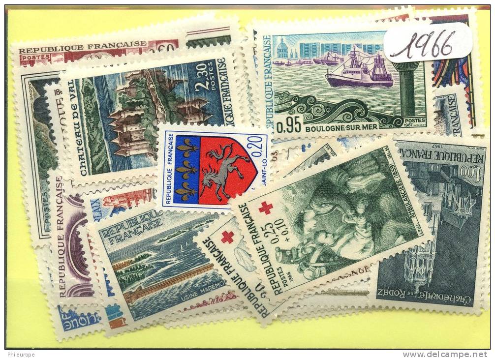 France  Années Completes Neuves ** Luxe 1966 (43 Timbres) - 1960-1969