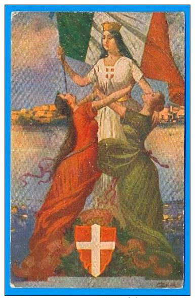 Italia - Cartolina Patriottica - Patriottisch