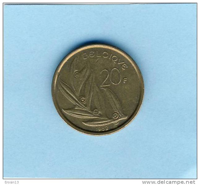 MONNAIE - BELGIQUE - 20 Francs 1982 - 20 Frank