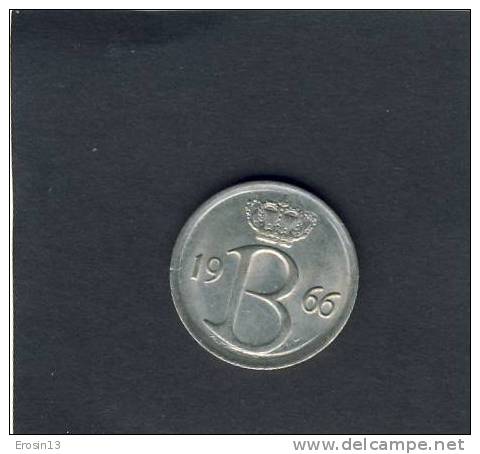 MONNAIE - BELGIQUE - 25 Centimes 1966 - 25 Centimes