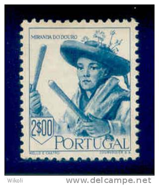 ! ! Portugal - 1947 Costums 2$00 - Af. 683 - MH - Ungebraucht