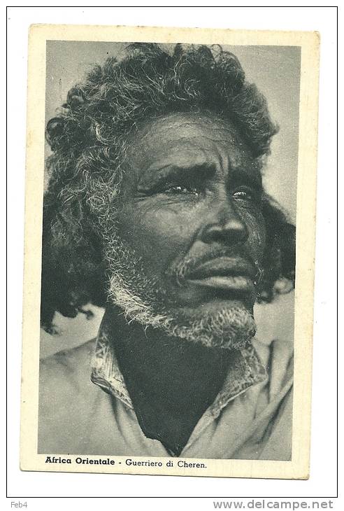 AFRICA ORIENTALE - GUERRIERO DI CHEREN - INDIGENO - A.O.I. REGNO D´ITALIA - COLONIE - *(col942) - Etiopia