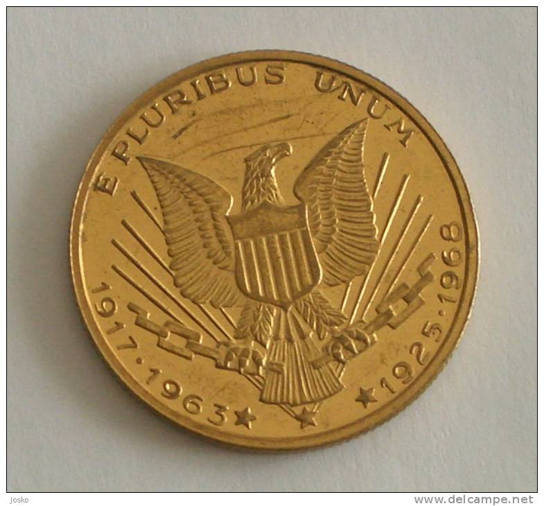 ROBERT E JOHN KENNEDY * E Pluribus Unum 1917-1963 & 1925-1968 * USA Medal - Other & Unclassified