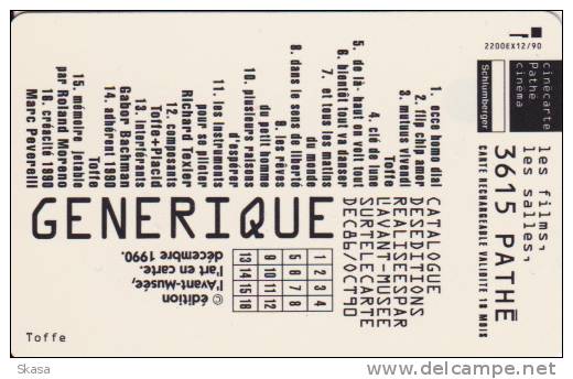 Pathé Générique L´Avant Musée Décembre 1990 - Luxe - Cinécartes