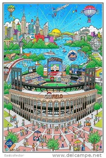 CitiField: The New Home Of The Amazin’ Mets Baseball S-t-a-m-p-ed Card Pop 1275 - Baseball
