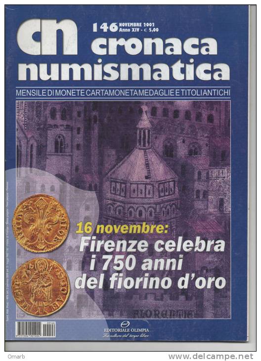 Lib019-13 Rivista Mensile "Cronaca Numismatica" Monete, Cartamoneta, Medaglie, Titoli Antichi | N.146 Novembre 2002 - Italian