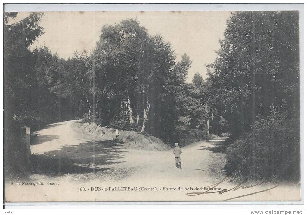 DUN LE PALLETEAU - Entrée Du Bois De Chabanne - Dun Le Palestel