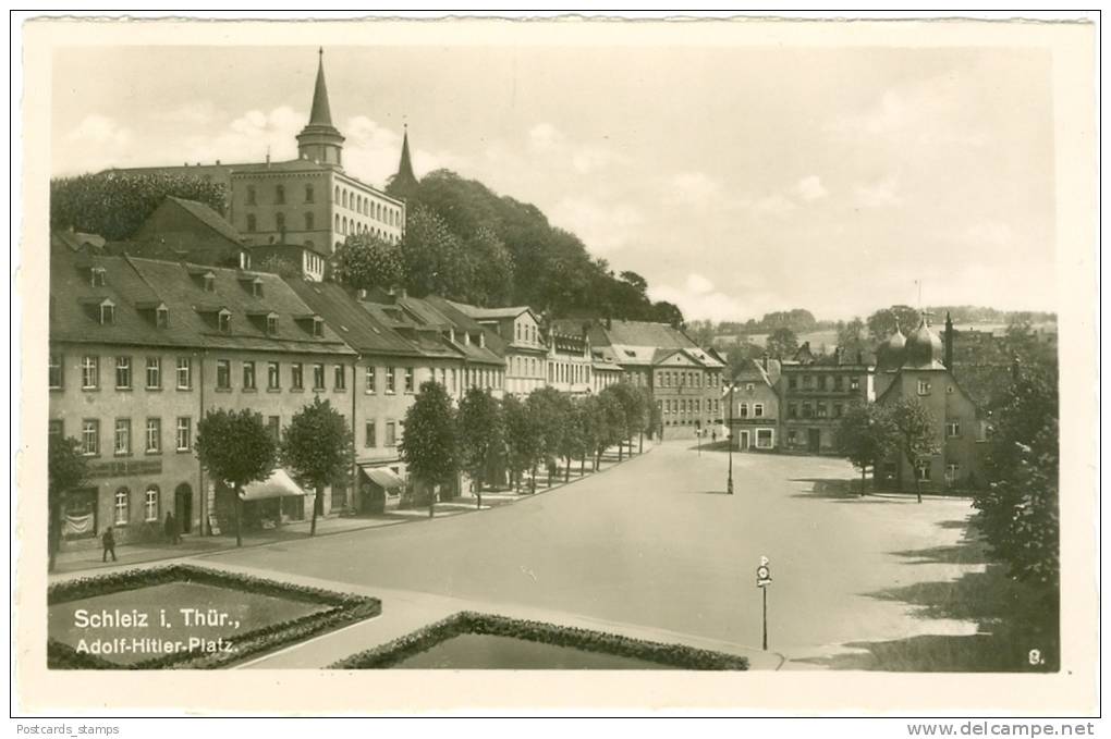 Schleiz, Adolf-Hitler-Platz, Um 1940 - Schleiz