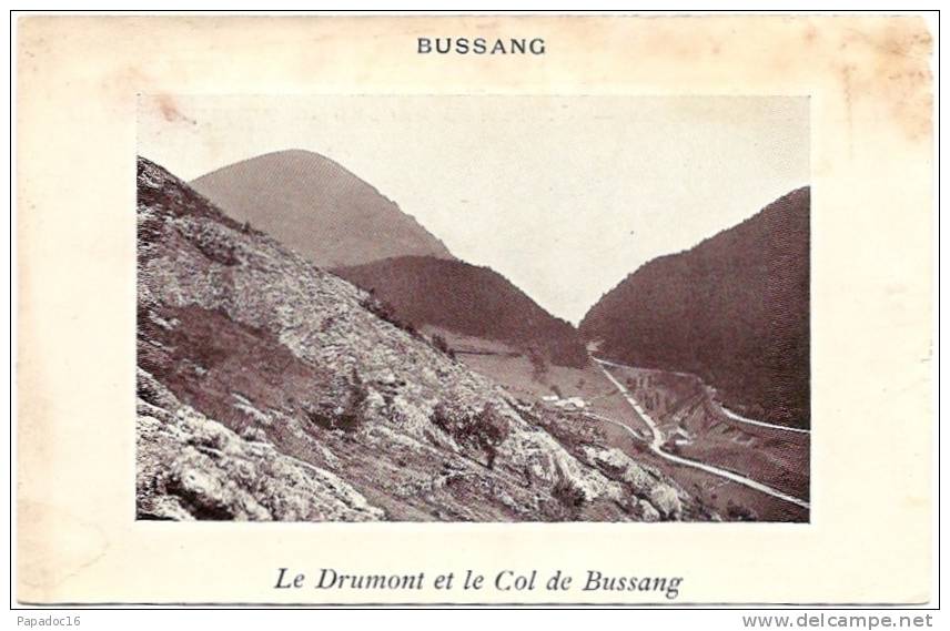 88 - Bussang - Le Drumont Et Le Col De Bussang - éd. Chocolat ???resne -  (non Circulée) - Col De Bussang