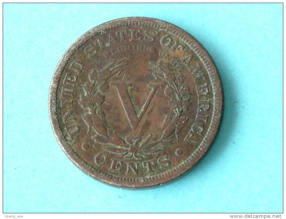 1897 Nickel - V Cents Below / KM 112 ( Uncleaned - For Grade, Please See Photo ) ! - 1883-1913: Liberty (Liberté)