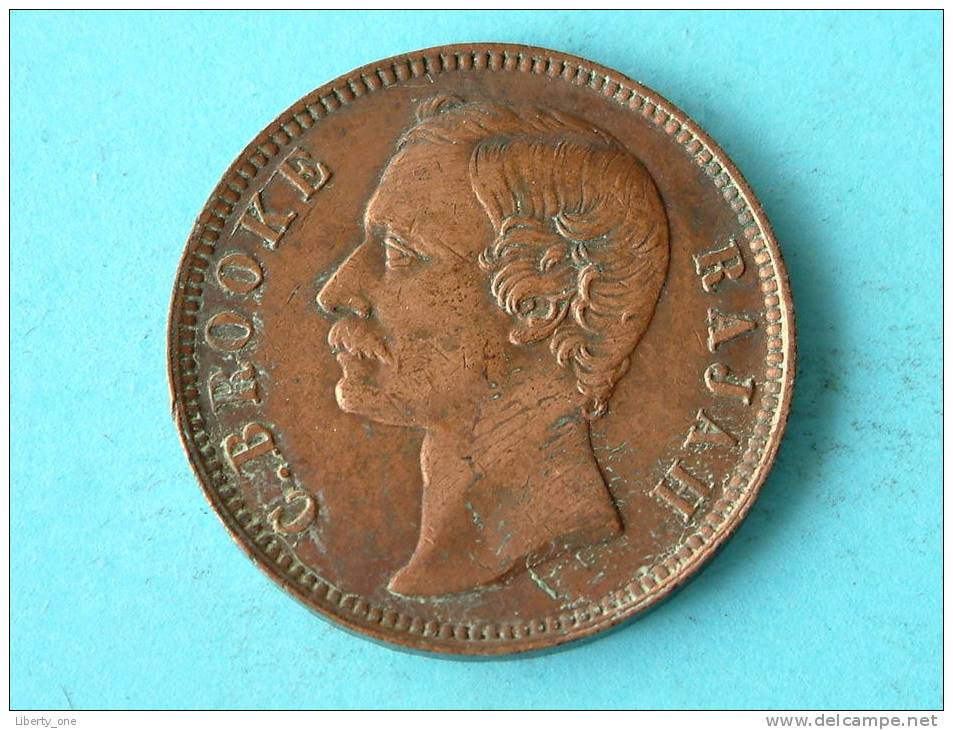 SARAWAK CENT 1880 Rajah Charles Brooke / KM 6 ( Uncleaned - For Grade, Please See Photo ) ! - Malaysie