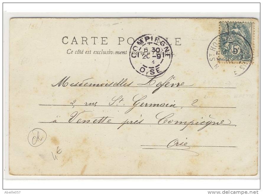 Oblitération  " OR " Sur 5 Centimes Blanc. Bon Centrage Très Peu Courant - Temporary Postmarks