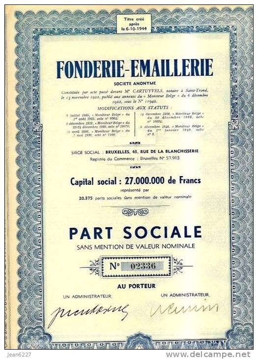 Fonderie-Emaillerie - D - F