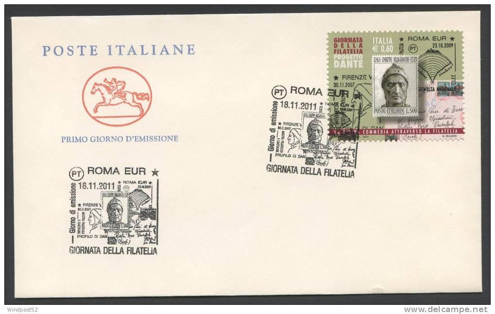 FDC ITALIA CAVALLINO 2011 - GIORNATA DELLA FILATELIA - 257 - FDC