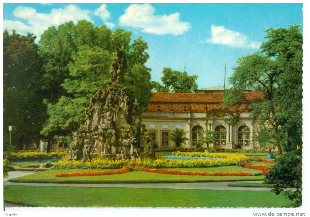 GERMANY-ERLANGEN- HUGENOTTENBRUNNEN MIT ORANGERIE-UNCIRCULATED - Erlangen