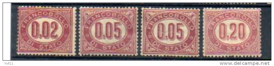 ITALIA REGNO SERVIZIO N° 1-2-3 MLH + N° 2 MNH - Postal Parcels