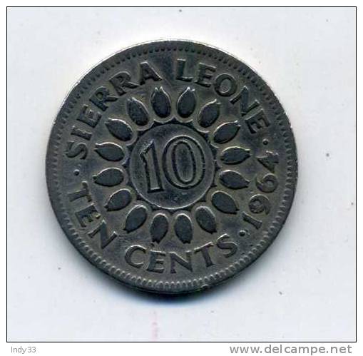 - SIERRA LEONE . 10C. 1964 . - Sierra Leone