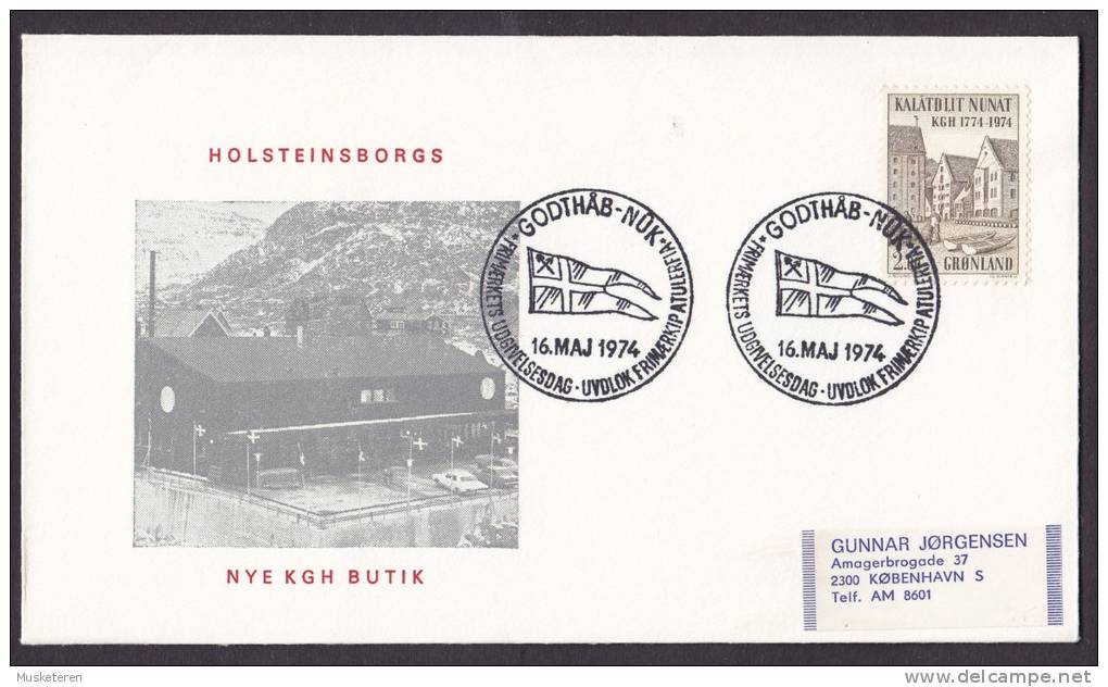 Greenland 1974 FDC Cover Königlich Grönländischer Handel (KGH) (Cz. Slania) - FDC