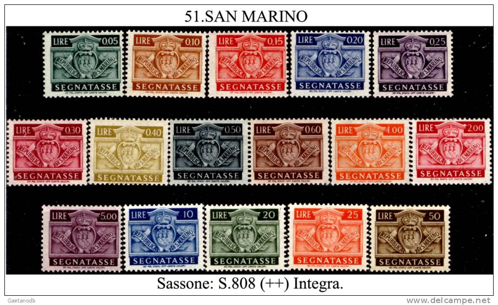 San-Marino-F0051 - Postage Due