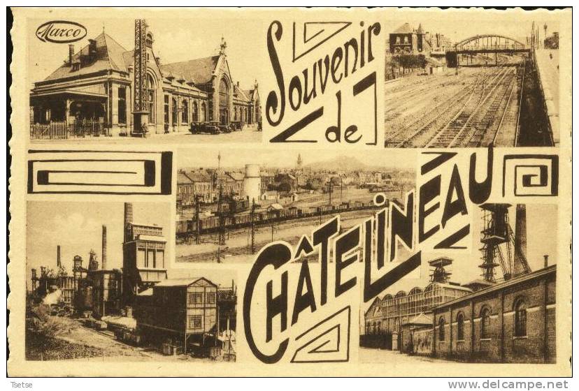 Châtelineau - 3 Cartes - Les 6 Bras, Carte Multivues Et Le Monument Aux Morts - Châtelet