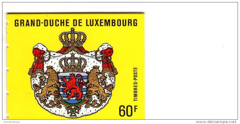LUXEMBOURG  GRAND DUCHE De ..  Grand Duc Jean - Markenheftchen