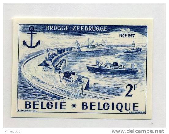 Zeebrugge,  Bateau, Boat, Ship, Ferry 1019** Non Dentelé, (n° Au Verso :141)  Tirage De 210 Exemplaires Seulement - Other & Unclassified