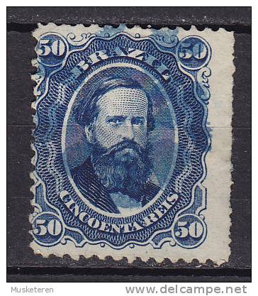 Brazil 1866 Mi. 25      50 R Kaiser Pedro II. - Used Stamps