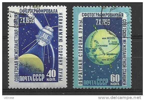 USSR 1960 - BACK SIDE OF THE MOON - CPL. SET - USED OBLITERE GESTEMPELT - Astrology