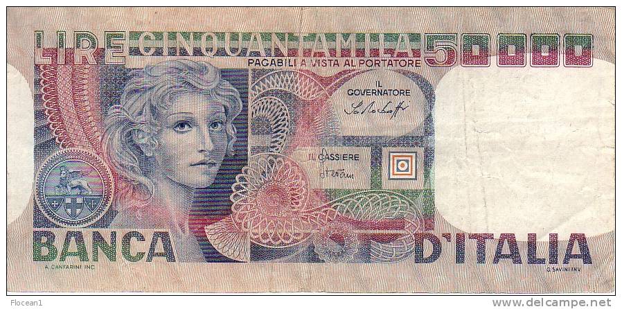 **** ITALIA - ITALIE - 50000 LIRE VOLTO DI DONNA - 23 OTTOBRE 1978 **** EN ACHAT IMMEDIAT !!! - 50000 Lire