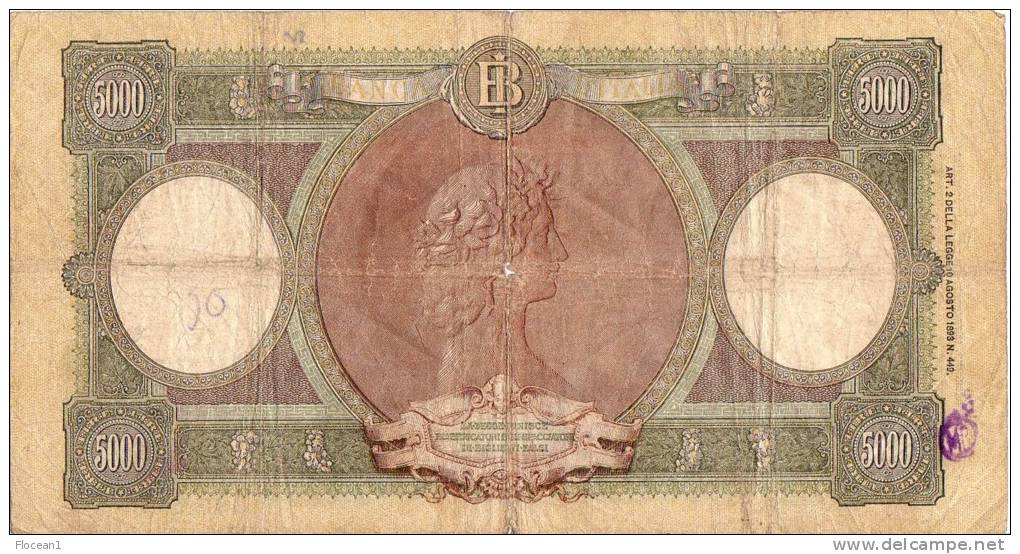 **** ITALIA - ITALIE - CINQUEMILA - 5000 LIRE - 10 FEBBRAIO 1949 **** EN ACHAT IMMEDIAT !!! - 5000 Lire