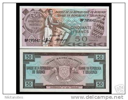 BURUNDI 50F.P28 1993 Unc - Burundi