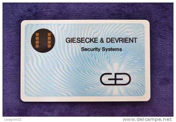 FRANCE - Flonic - G&D Demo - Fascimile Chip / Specimen - RARE - Télécartes Holographiques