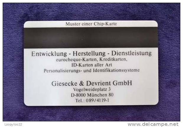 FRANCE - Flonic - G&D Demo - Fascimile Chip / Specimen - RARE - Hologrammkarten