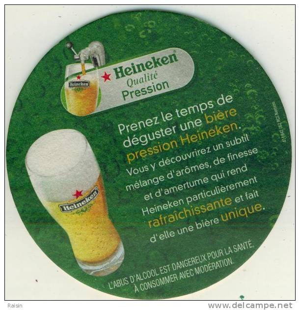 Sous-bock Heineken Qualité Pression Bi-face TBE - Sous-bocks