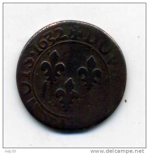 - FRANCE LOUIS XIII . DOUBLE TOURNOI 1632. . - 1610-1643 Ludwig XIII. Der Gerechte