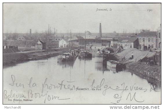 JEUMONT LE PORT Editeur Delgorge CANAUX ET PENICHES USINES - Jeumont