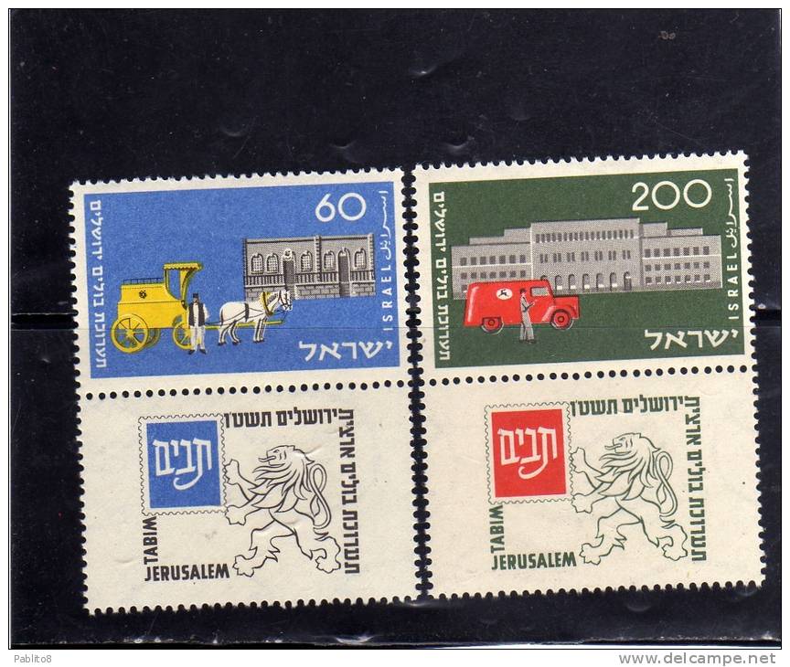 ISRAEL - ISRAELE  1954 ESPOSIZIONE FILATELICA TABIM  MNH  - ISRAEL TABIM STAMP EXHIBITION - Nuevos (con Tab)