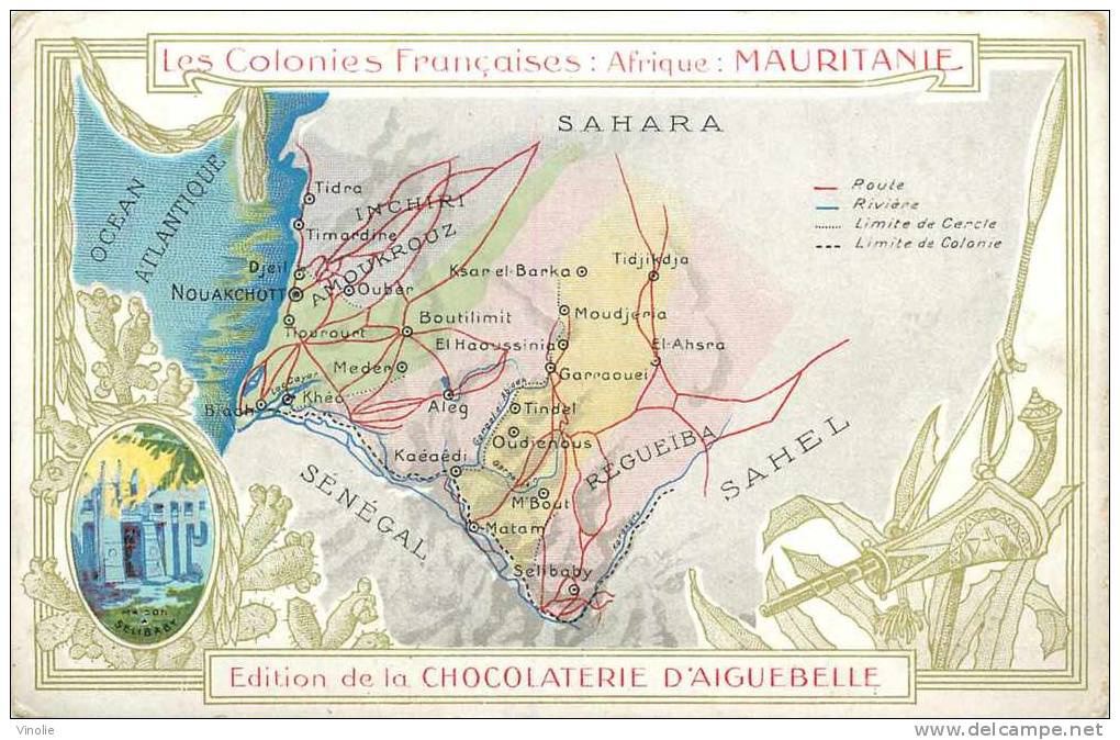 Mauritanie : Réf : C-12-1264 : Carte Par Aiguebelle - Mauritanie