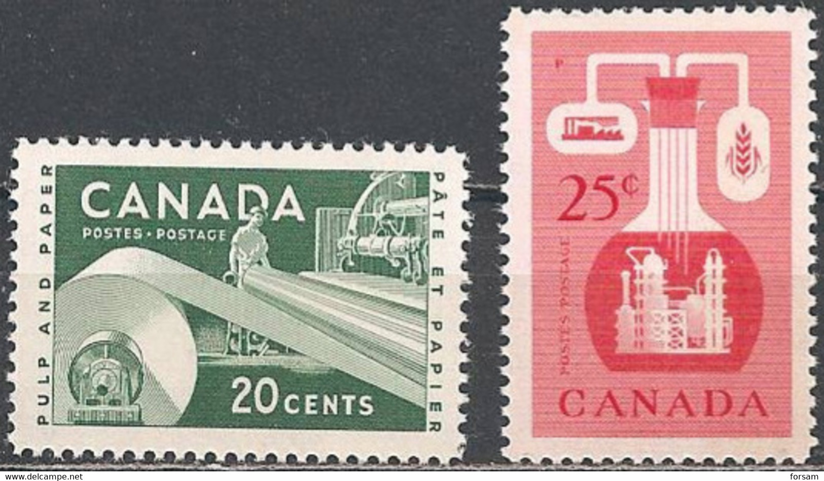 CANADA..1956..Michel  # 309-310...MLH. - Ungebraucht
