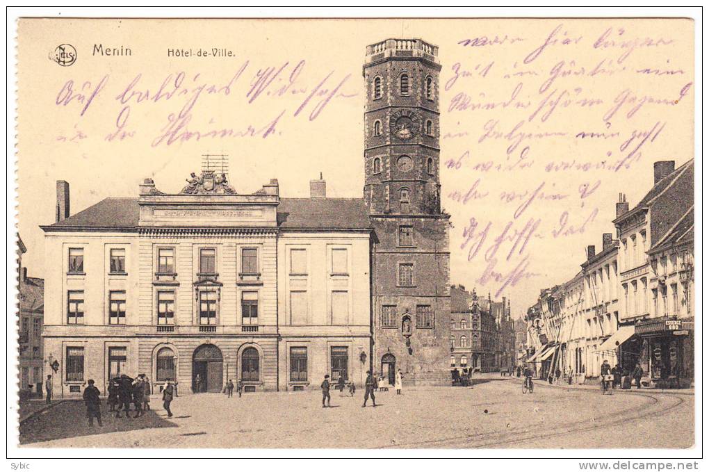 MENIN - Hôtel De Ville - 1915 - Menen