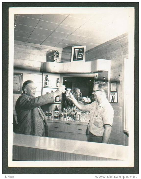 USA , GETTLEMAN BEER BREWERY , CUSTOMERS ROOM , OLD REAL PHOTO 1955 - Milwaukee
