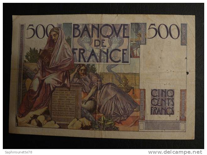 FRANCE - Billet De 500 Francs "Chateaubriand" - Type 1945 - 500 F 1945-1953 ''Chateaubriand''