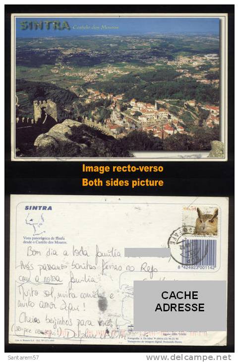 Timbre Oblitéré Used Stamp BUFO REAL 0,54 Sur Carte Postale SINTRA Castelo Dos Mouros PORTUGAL - Oblitérés