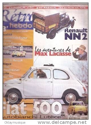 Rétro Hebdo N°59 (fiat 500 Et Antobianchi Lutèce) - Littérature & DVD