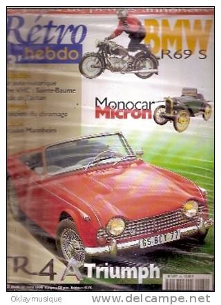 Rétro Hebdo N°60 (triumph TR4 A) - Littérature & DVD