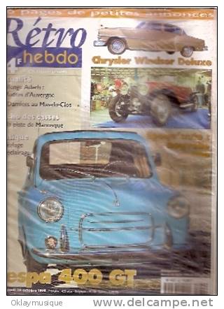 Rétro Hebdo N°82 (vespa 400 GT) - Littérature & DVD